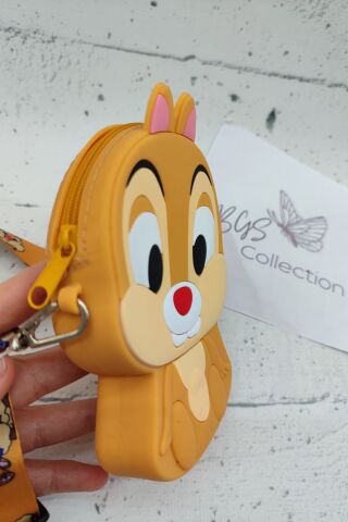 Minnie Mouse Unicorn Çilek Tavşan Batman Spiderman Gökkuşağı Çocuk Çantası Silikon Çanta Hardal - Tek Ebat
