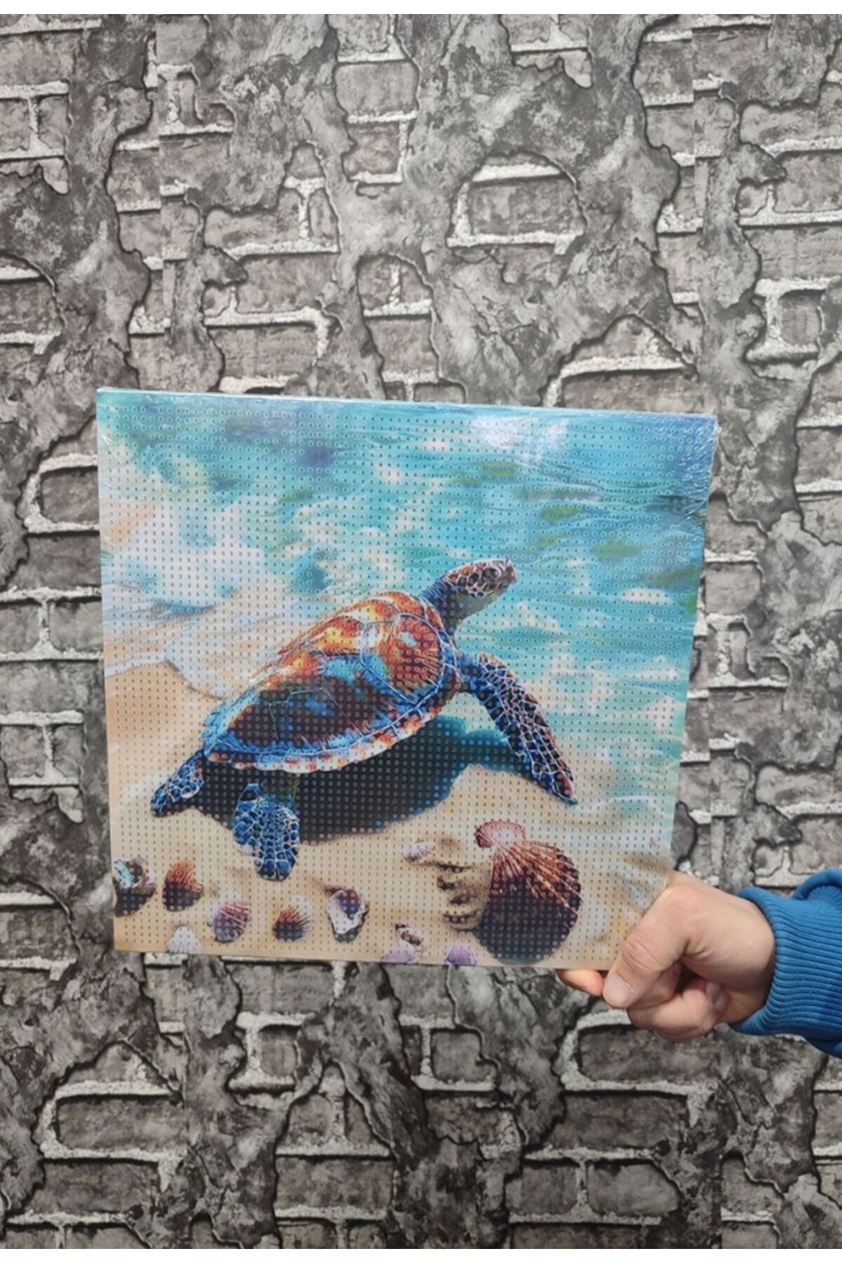 Caretta Caretta Tuval Elmas Dizme Seti 30x30 cm 1 ADET