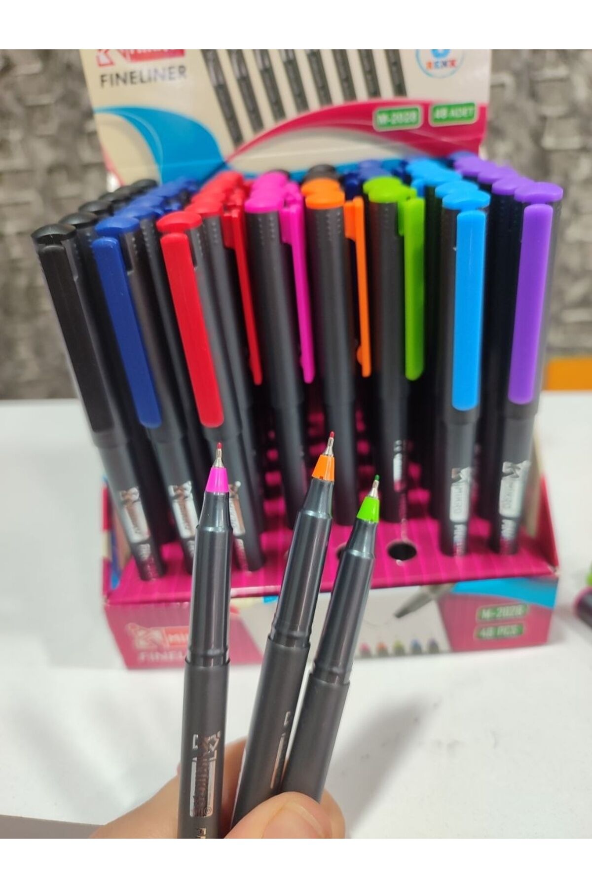 1 ADET Mikro Fineliner Renkli Kalemler M-2028