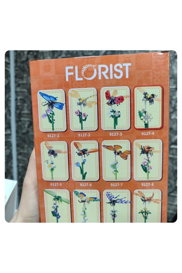 1 ADET FLORİST BÖCEKLİ ÇİÇEK Yapı Oyuncak