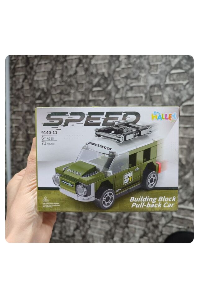 Speed Arabalı Yapı Oyuncak Çek-Bırak Model 1 ADET