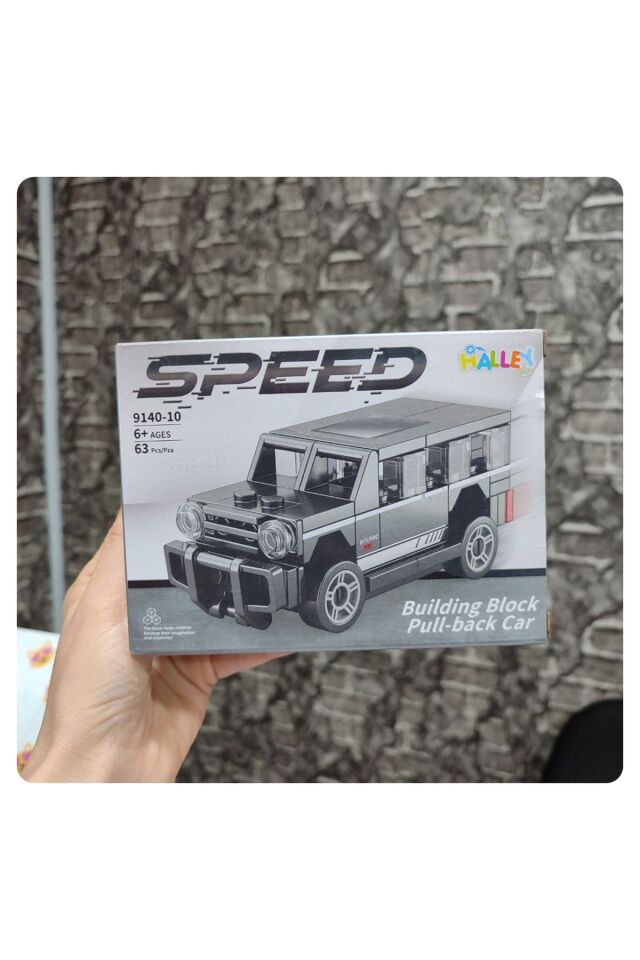 Speed Arabalı Yapı Oyuncak Çek-Bırak Model 1 ADET