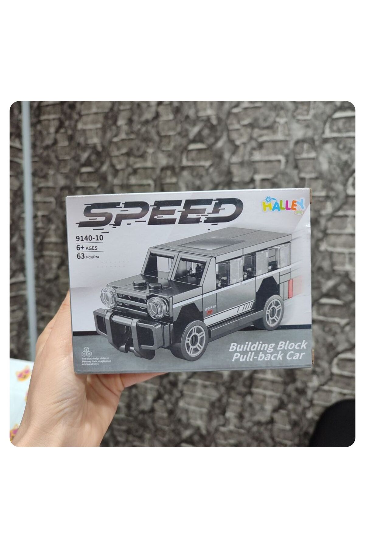 Speed Gri Jip Çek Bırak Mekanizmalı Yapı Oyuncak 1 ADET