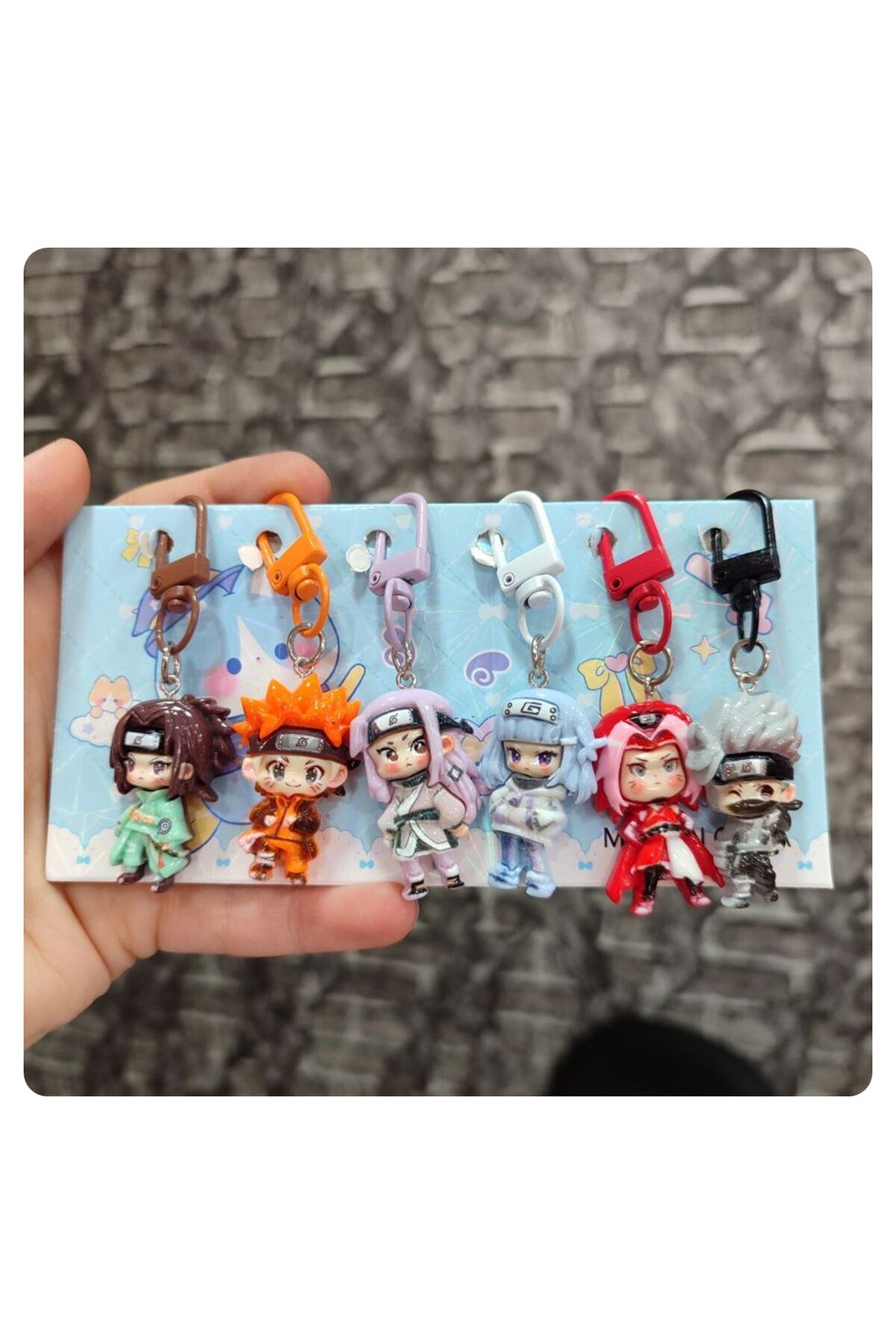Naruto Anahtarlık Çanta Charmı 6 lı Paket