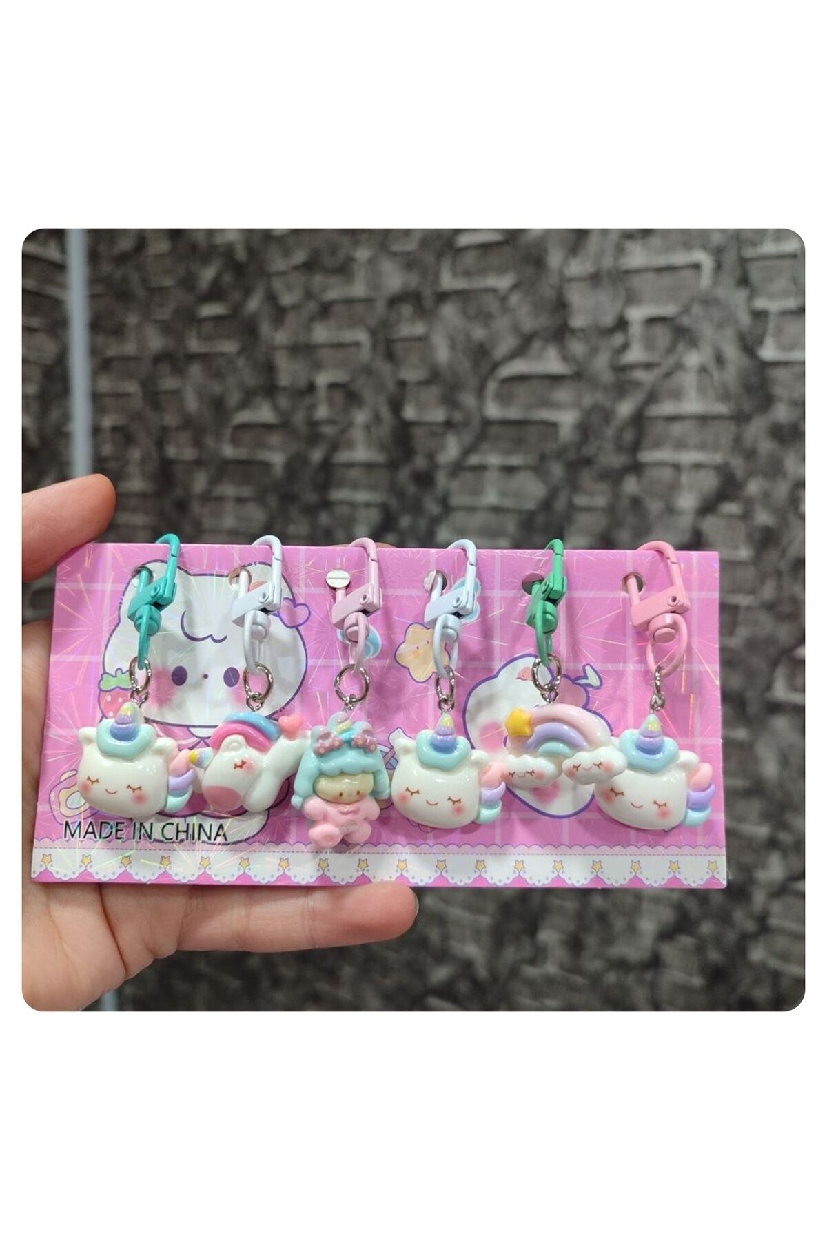 Melek Anahtarlık Çanta Charmı 6 lı Paket