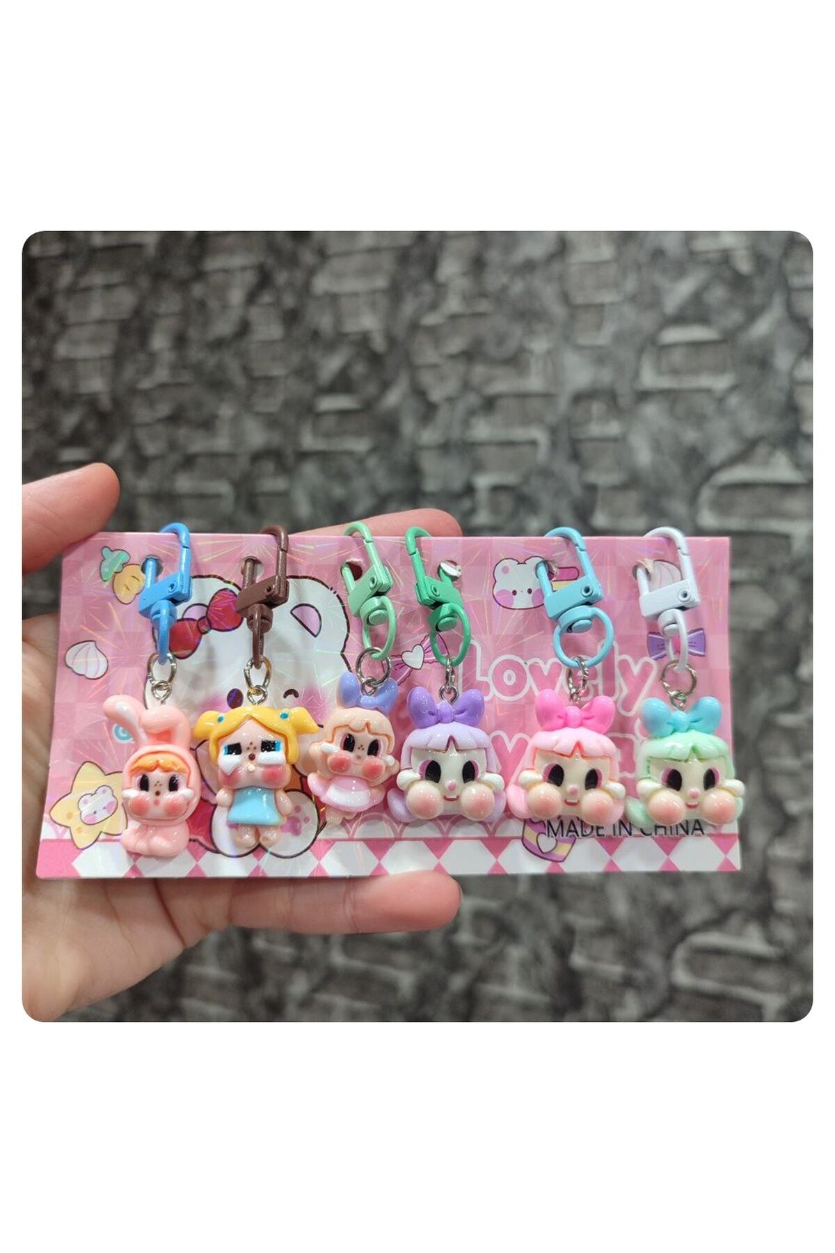 Crybaby Anahtarlık Çanta Charmı 6 lı Paket