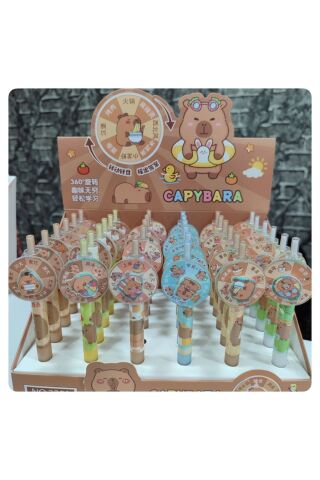 1 ADET Capybara Döndürmeli 0,7 Uçlu Kalem