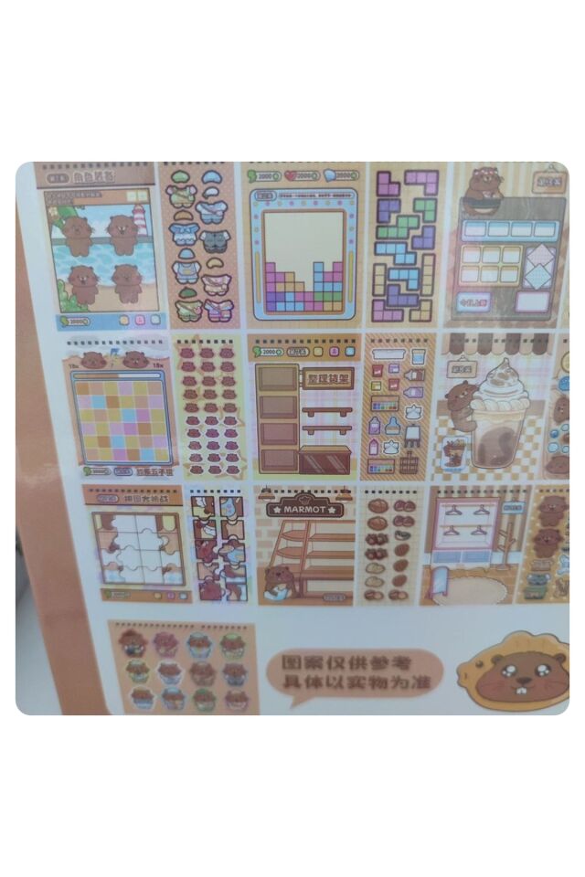 31 SAYFA Capybara Kendin Tasarla Sticker Kitabı