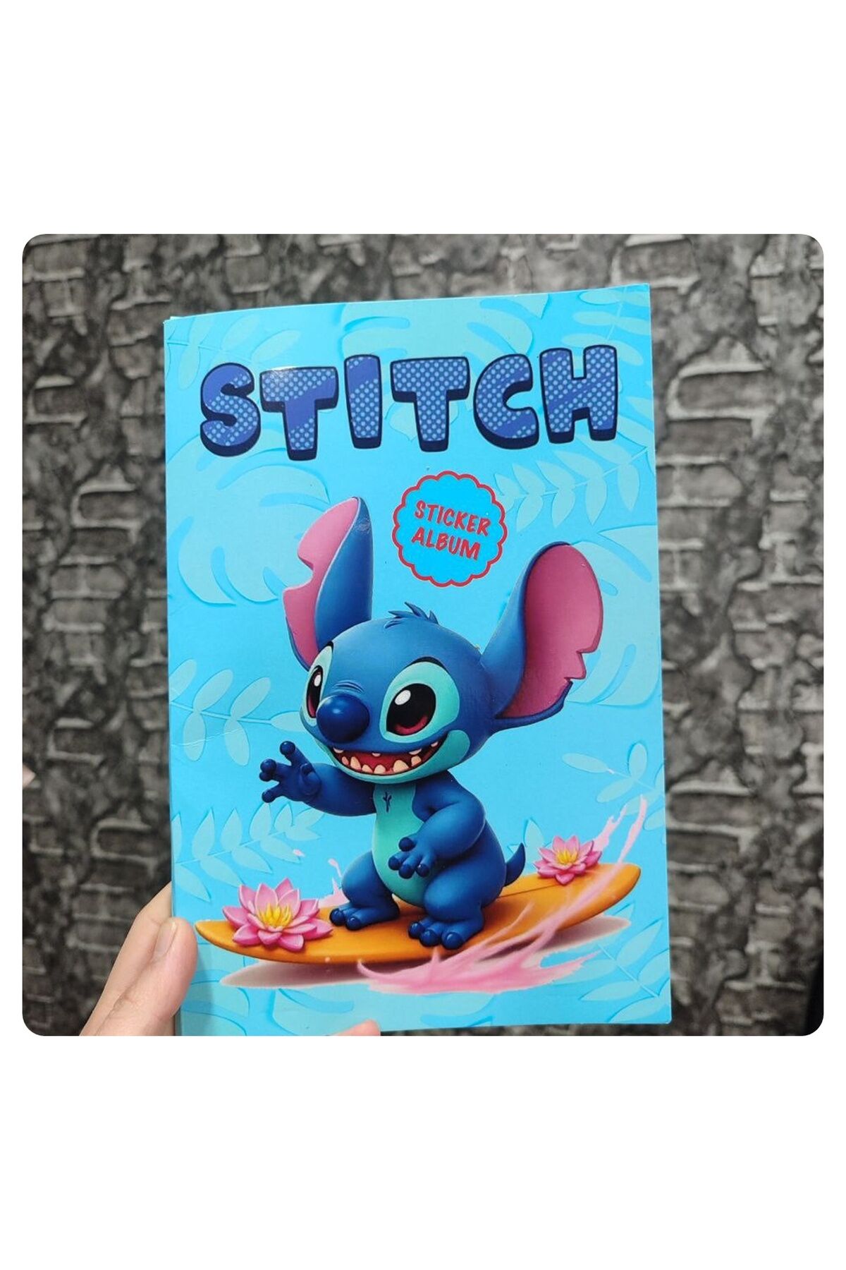 1 ADET Stitch Sticker Albümü 16 Sayfa 208 Adet Sticker