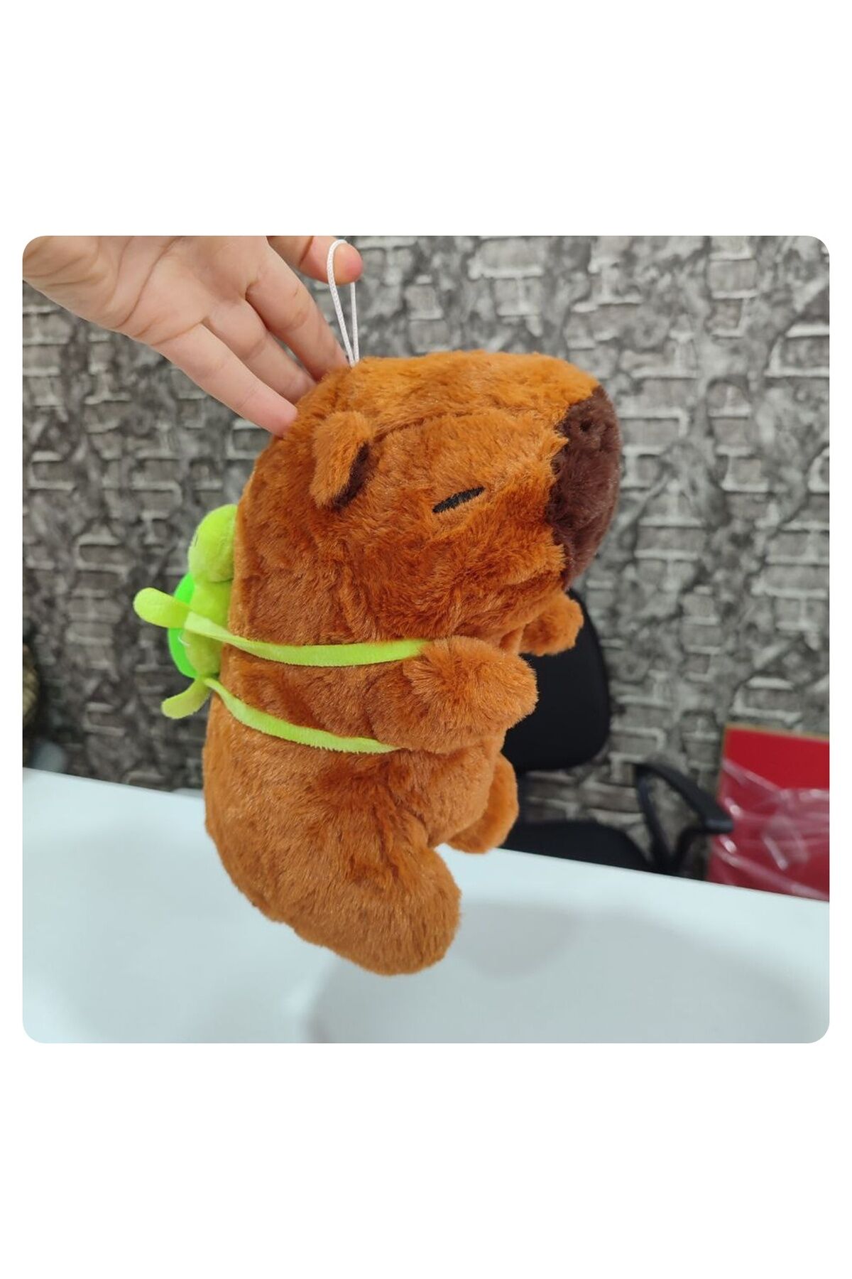 Capybara (Kapibara) Yeşil Sülüfat 35 cm Peluş Oyuncak