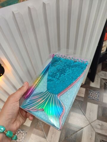 DENİZ KIZI DEFTER VE KALEM SETİ KUTULU PULLU İKİLİ SET