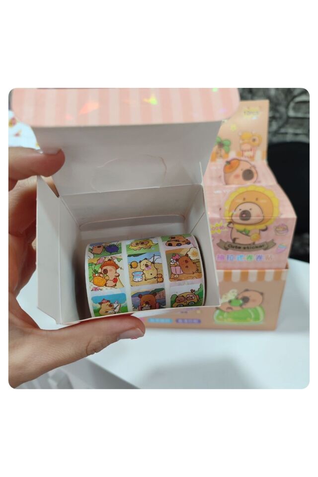 500 Adet Kutulu Sticker Paketi 1 PAKET