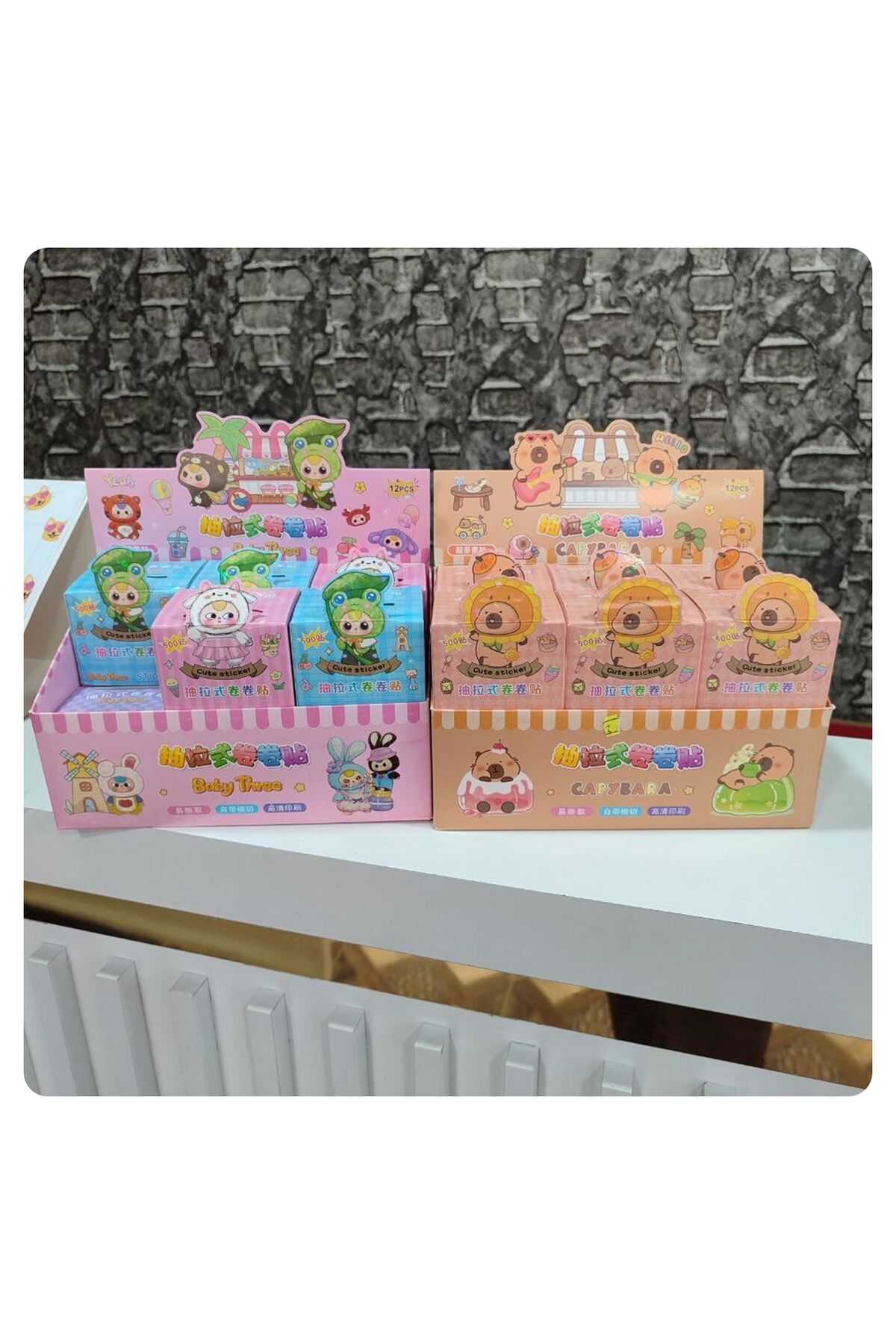 500 Adet Kutulu Sticker Paketi 1 PAKET
