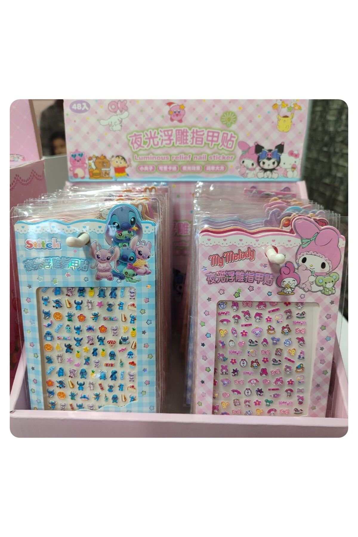 1 ADET Tırnak Sticker ı Tırnak Süsü Sanrio Karakterler