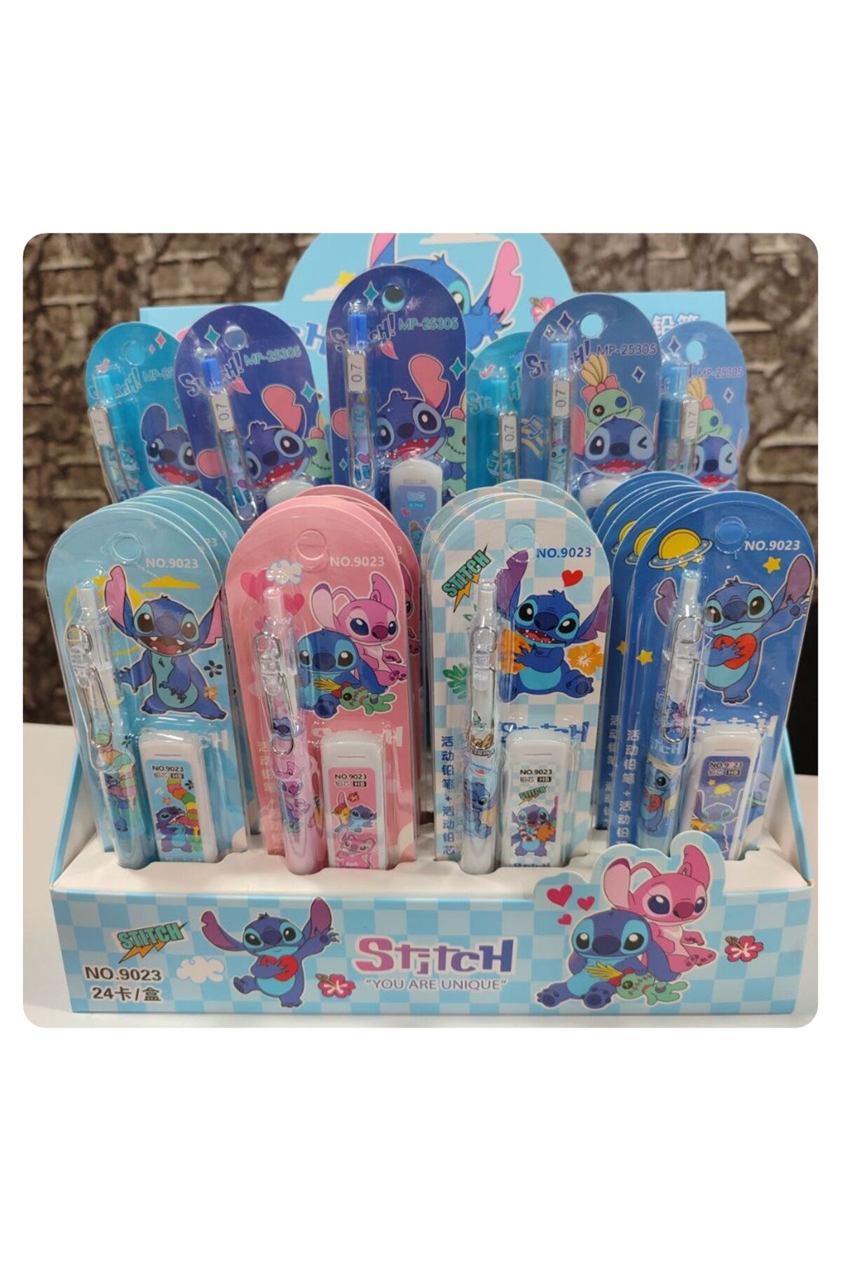 Stitch li 0,7 Uçlu Kalem Seti, Kalem ve Uç, 1 Adet Set Fiyatıdır