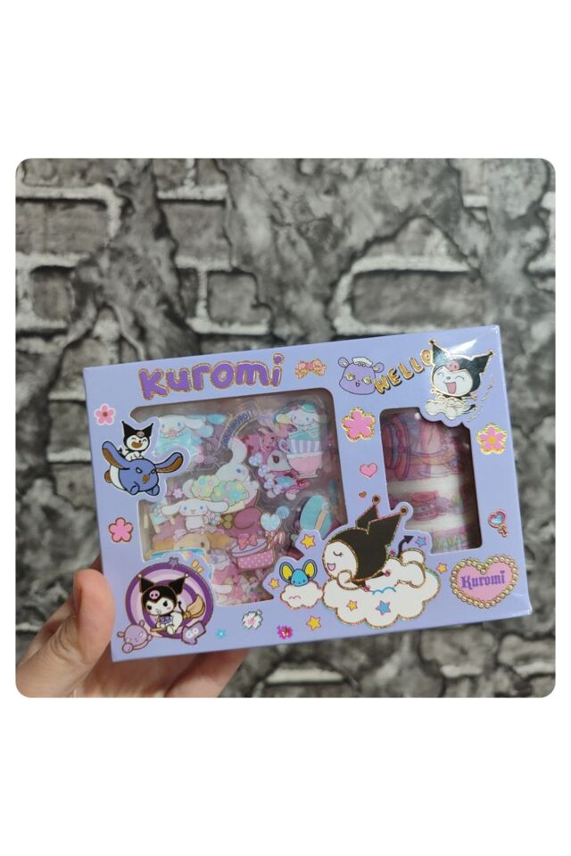 Kutulu Şeffaf Sticker ve Bant Seti 1 ADET