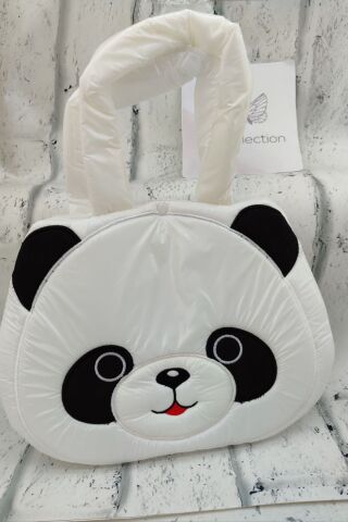 Kız Çocuk Çantası Hello Kitty Panda Pony Çanta El Çantası Omuz Çantası Paraşüt Kumaş Çanta Siyah - Tek Ebat
