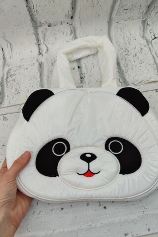 Kız Çocuk Çantası Hello Kitty Panda Pony Çanta El Çantası Omuz Çantası Paraşüt Kumaş Çanta Siyah - Tek Ebat