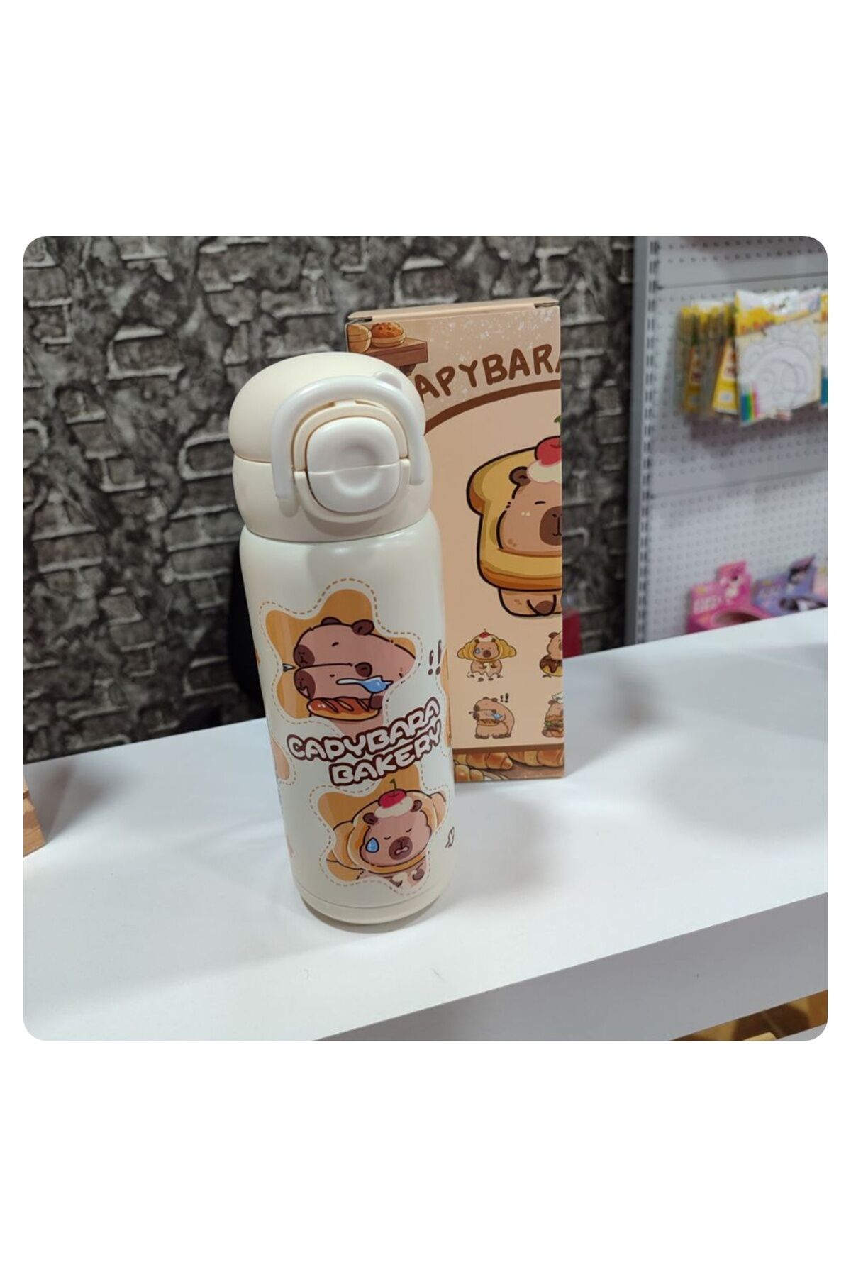 Diller Capybara Çift İçim Çelik Termos Matara 600 ml