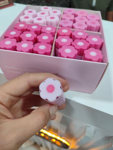PEMBE PAPATYA SİLGİ 1 ADET
