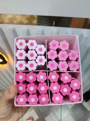 PEMBE PAPATYA SİLGİ 1 ADET