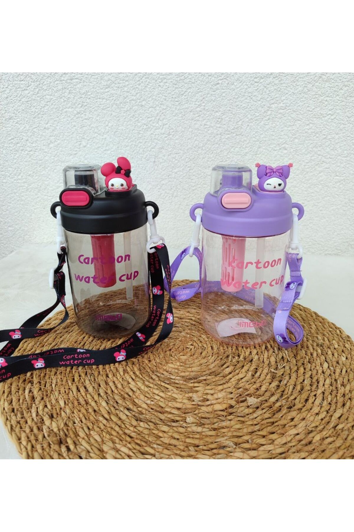 Okul Matarası Kuromi Mymelody Çift İçim 750 ml Sticker Hediyeli 1 ADET