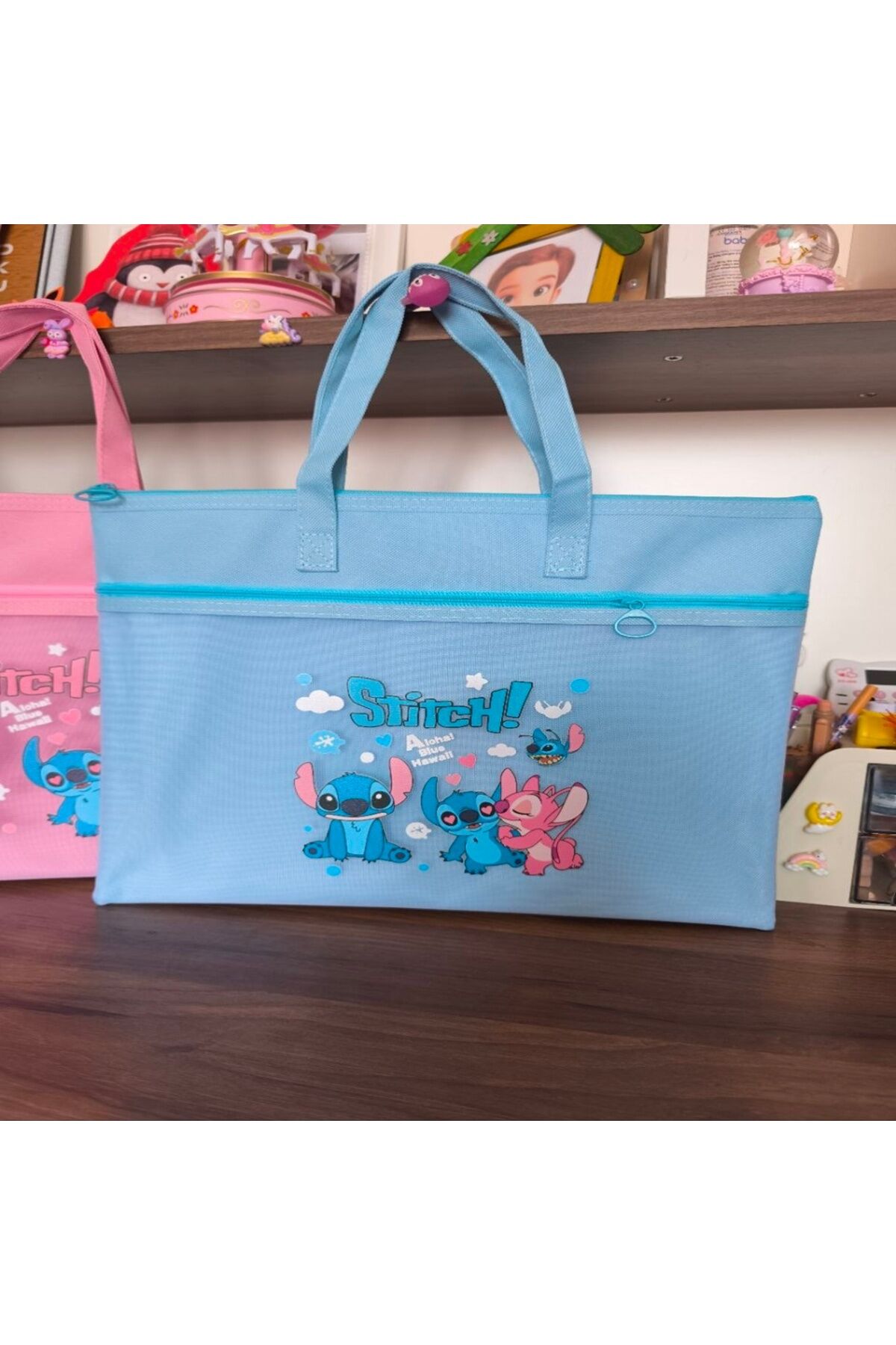 Kuromi Stitch El Çantası Dosya Çantası 35x28,5 cm 1 ADET