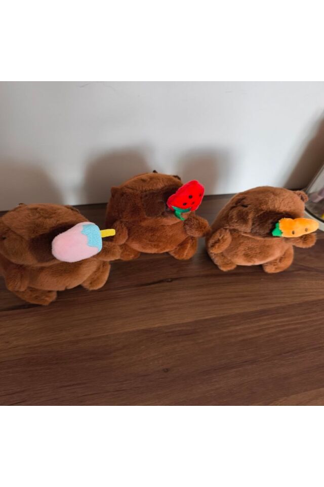 Capybara (KAPİBARA) Peluş Anahtarlık 13 Cm Çanta Charmi 1 Adet
