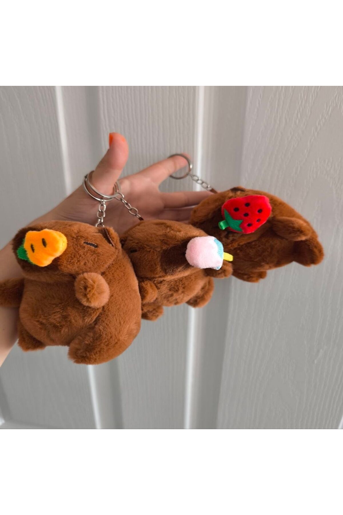Capybara (KAPİBARA) Peluş Anahtarlık 13 Cm Çanta Charmi 1 Adet
