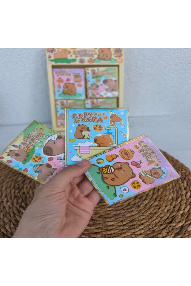 2 ADET CAPYBARA STİCKER KİTABI 12 Sayfa X 2