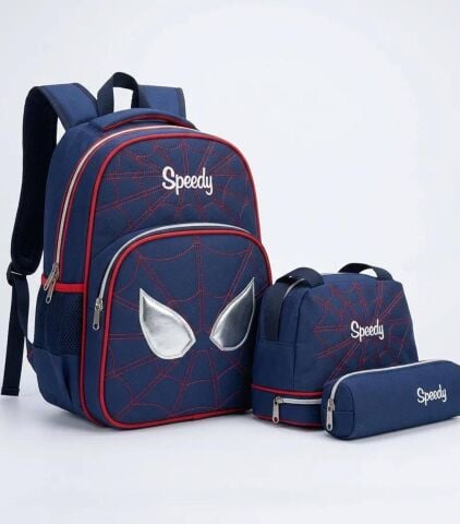 SPİDERMAN ÇANTA SETİ ÇANTA KALEMLİK BESLENME SETİ
