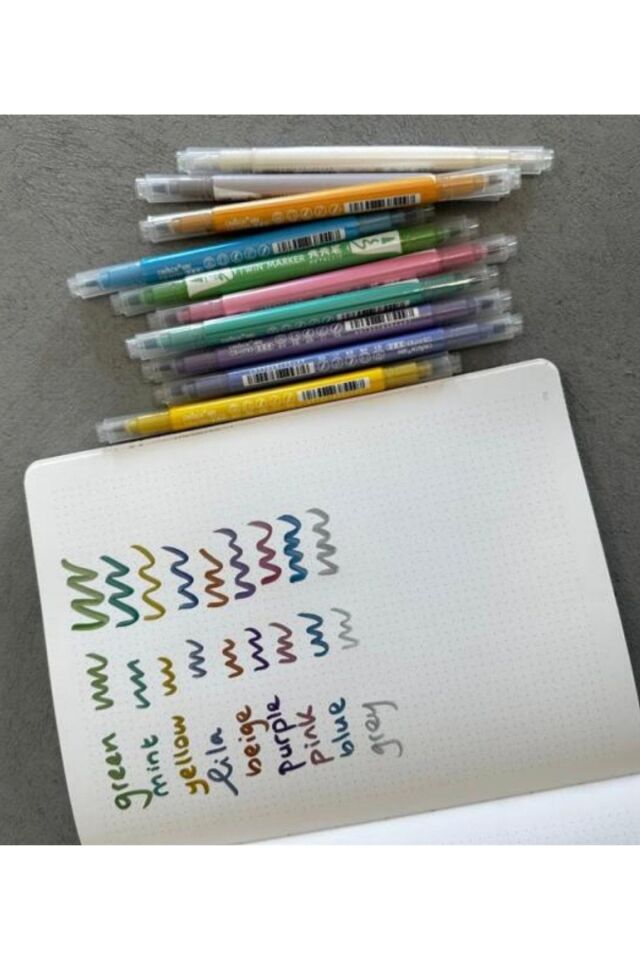 10 RENK METALİZE ÇİFT TARAFLI TWİN MARKER
